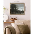 thumbnail image 4 of Drsoum Vintage Farmhouse Lake Cattle Wall Art 11x14in Natural Framed Rustic Retro Countryside Landscape Prints Classic Decorations for Bathroom Bedroom, 4 of 6