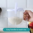 thumbnail image 4 of Unatoiry Washing Rice Machine Plastic Bowl Strainer Soybean Washer Transparent Sieve Device for Kitchen Gadgets Tools Supply, 4 of 6