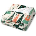 thumbnail image 3 of Midcentury Modern Christmas Trees Blanket Hello Winter Holiday Throw Blanket 30"x40" Soft Cozy Microfiber Throw Blanket for Couch Bed Sofa for Adults and Children Microfiber Holiday Blanket, 3 of 6