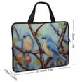 thumbnail image 2 of AWERP Spring Birds Laptop Bag Diving Fabric Tablet Cover Neoprene Laptop Bag 15inch, 2 of 5