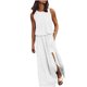 thumbnail image 1 of Elegante vestido de apertura de tenedor sólido de cuello redondo sin mangas casual de verano sexy para mujer OAVQHLG3B Store  lin121212, 1 of 5