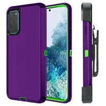For Samsung Galaxy S20 Heavy Duty Shockproof Armor Protective Hybrid Case Cover With Clip Black/Black