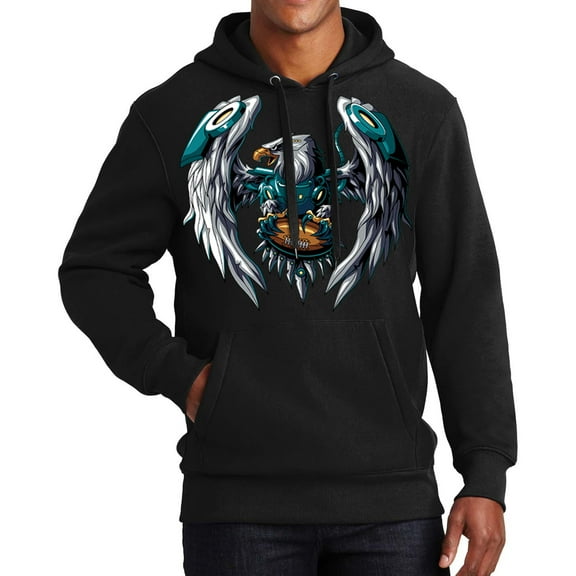 Game Garment Football Team Sports Fan Mens Hoodies Hooded Sweatshirt - Philadelphia Hoodie Black XS-3XL