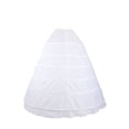 thumbnail image 3 of 6-hoop Hoops Petticoat White Bridal Crinoline Petticoats Slips Underskirt, 3 of 7