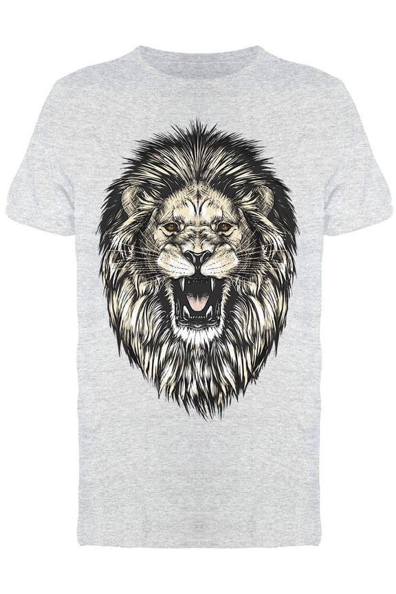 Sketch. Lion Head  Tee Men's -Image by Shutterstock