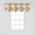 thumbnail image 2 of Ambesonne Modern Window Valance, French Paris Themed Lettering with Floral Leaves Details Artwork, Curtain Valance for Kitchen Bedroom Decor with Rod Pocket, 54" X 18", Blue Black and Pale Pink, 2 of 3