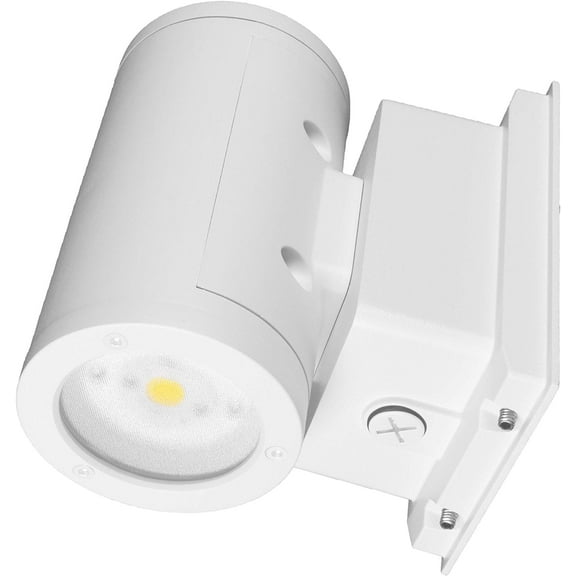 OWCR4U1035MV30WH Dorado 35W Round LED Wall Mount, 3000K, White Outdoor Cylinder Light, 4