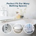 thumbnail image 4 of Medium Rubber Bath Safety Mat By Slipx Solutions: White In-Tub Suction Cup Mat, 4 of 6
