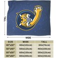 thumbnail image 3 of Quinnipiac University Logo Fleece Blanket, Very Soft Microfiber Flannel Blanket for Couch Warm and Cozy for All Seasons, 3 of 6