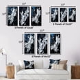 thumbnail image 4 of Designart "River of Euphoria Abstract Expressionism II" Abstract Painting Framed Wall Art Set Of 3 - Blue Modern Frame Canvas Set For Living Room Decor, 4 of 6