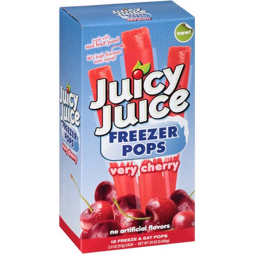 Juicy Juice Very Cherry Freezer Pops, 2 Oz., 12 Count