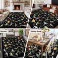 thumbnail image 5 of 5'x7' Area Rugs, Black Dinosaur Indoor Outdoor Area Rug for Living Room Bedroom, Vintage Letters Farm Animals Washable Bathroom Rugs Kitchen Floor Carpet Mats Home Decor Aesthetic, 5 of 8