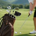 thumbnail image 7 of Haosy Gold Letter with White Ornament Golf Mallet Putter Cover Strong Magnetic Leather Golf Club Headcover Closure, 7 of 7