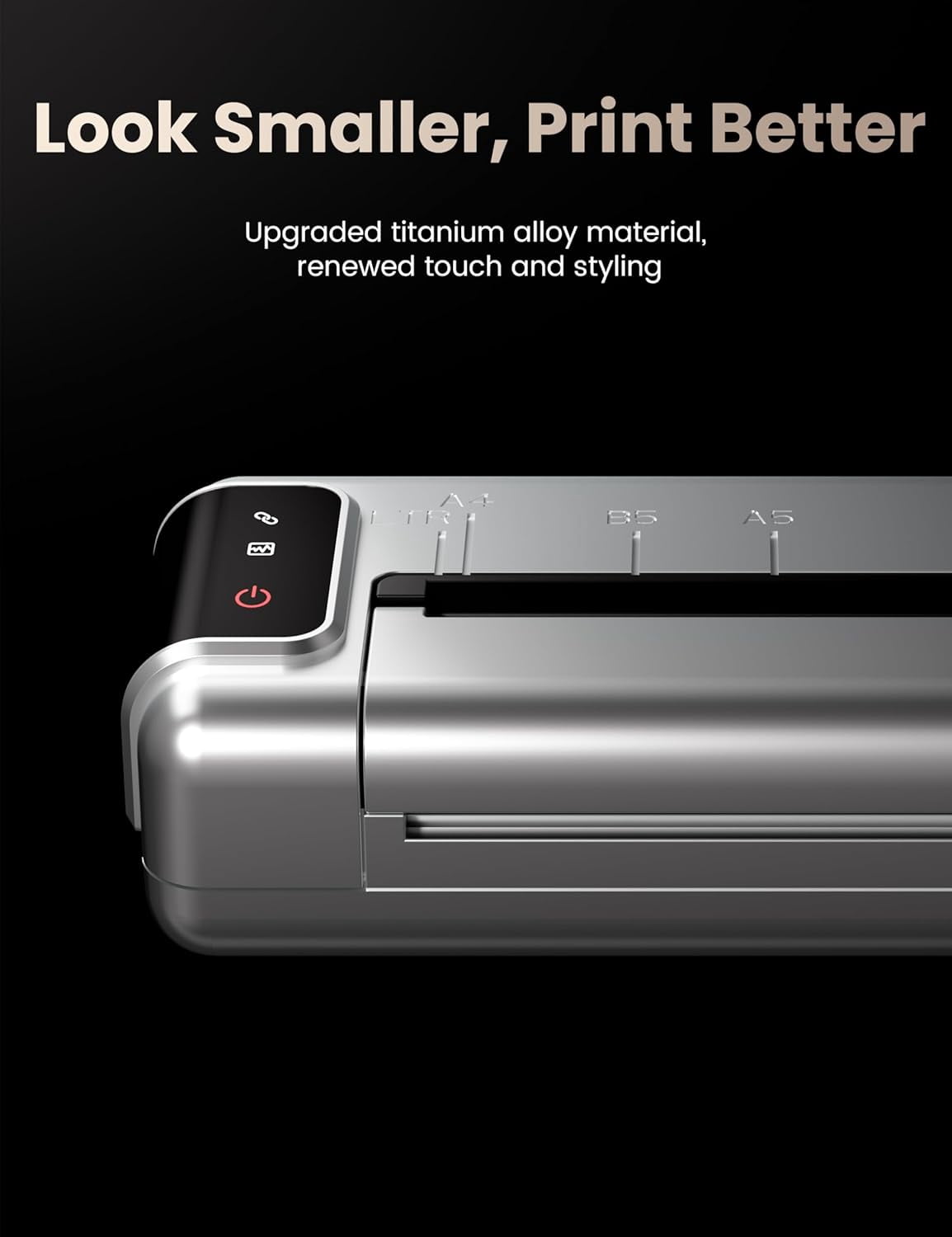 Phomemo ACPO302SRB Silver Thermal Printer Ultra High300dpi