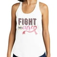 thumbnail image 2 of Fight for a Cure Tank Top Fitted Racerback Women's X-Large Heather Grey, 2 of 5