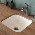 thumbnail image 2 of KRAUS Natura Square Undermount Composite Bathroom Sink with Matte Finish and Nano Coating in White, 2 of 8