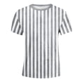 thumbnail image 3 of Tiijoy Little Girls Carnival Striped T Shirt Short Sleeve Crew Neck T-Shirt, Sizes 2-15, 3 of 3