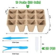 Loongesho 10 Packs Seed MMF7 Starter Trays, 120 Cells Biodegradable