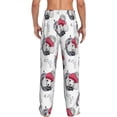 thumbnail image 3 of Xecao Cute Poodle Dog Men's Straight Lounge Pajama Pants: The Ultimate in Comfortable Sleepwear, 3 of 9