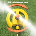 thumbnail image 4 of Hodwiequ 360 Degree Floor-Mounted Sprinkler Automatic Rotating Sprinkler Sprinkler Tand E M Sprinkler Yellow Free Size, 4 of 6