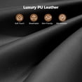 thumbnail image 6 of Patbrela Leather Office Chair, Big and Tall Office Chair with Adjustable Headrest, 400LBS Swivel Desk Chairs, Black, 6 of 9