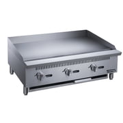 36" Griddler (24" Depth) 3-Burner Commercial Griddle in Stainless Steel with