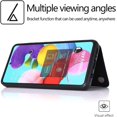 thumbnail image 3 of Design for Samsung Galaxy A51 5G Wallet Case,PU Leather Phone Case with Screen Protector Card Holder,Stand Shockproof Flip Protective Cover for A515g 51 51A Women Men 6.5 inch Black, 3 of 15