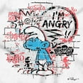thumbnail image 2 of Grouchy Smurf Angry Cranky Cartoon Women's T Shirt Ladies Tee Brisco Brands S, 2 of 5