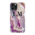 thumbnail image 1 of Personnalisé Violet Marbre Initiales Étui iPhone 16 Pro Max, iPhone 14 Pro Max, 1 of 5