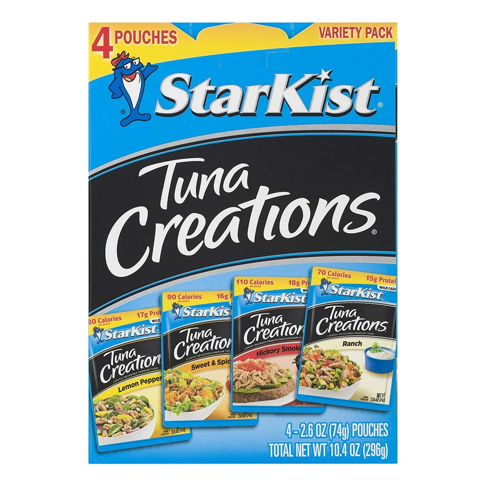 StarKist Tuna Creations, Variety Pack, 4 2.6 oz pouch (Total 10.4 Oz
