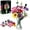 pink&wihte, variant on OKKIDY Flower Bouquet Building Set Compatible with Lego, ABS Material Building Block Flower, Idea Gifts for Adults Women Girls Ages 6+, No Vase, 1009PCS