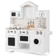thumbnail image 1 of Juguete de Cocina Infantil de Madera con Lavadora Horno Microondas Fregadero Estufas Cocinita Juguete para Niños 3+ Años 78 x 29 x 93 cm, 1 of 8