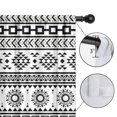 thumbnail image 4 of Blackout Kids Curtains,Black and White Geometric Boho Pattern Childrens Insulated Curtains Set Of 2,Bedroom Essentials,Toddler Room Decor 52x63in(132x160cm), 4 of 5