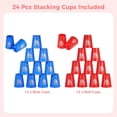 thumbnail image 6 of 24Pcs Sport Stacking Cups, Speed Training Game for Challenge Competition, Plastic Stacking Cups, Classic Family Game for Adults, Blue+Red, 6 of 6