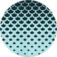 thumbnail image 1 of Ahgly Company Indoor Round Patterned Medium Teal Green Area Rugs, 5' Round, 1 of 6