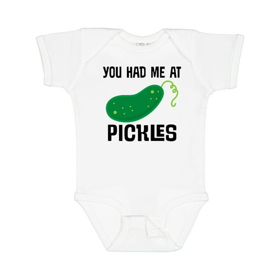 Inktastic You Had Me at Pickles Boys or Girls Baby Bodysuit