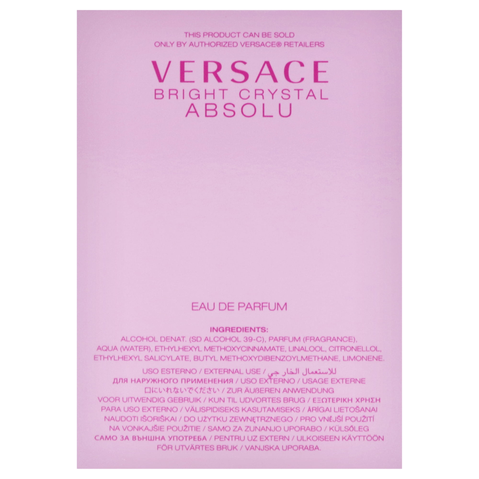 Versace Bright Crystal Absolu Eau de Parfum 1 Ubuy