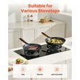 thumbnail image 6 of 3-Piece Cast Iron Skillet Set, 8/10/12 Inch, Pre-Seasoned, Nonstick, Black - For Gas & Electric Stoves, 6 of 9