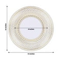 thumbnail image 3 of Efavormart 25 Pack | 13" Gold / White Vintage Porcelain Style Dessert Paper Plates, Heavy Duty Disposable Party Plates - 300GSM, 3 of 11