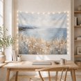 thumbnail image 5 of Wildflowers in a Field Overlooking Calm Coastal Waters, Serene Impressionist for Nature Lovers, Botanical Landscape Wall Art, Housewarming Gift, Tapestry Wall Hanging for Living Room and Bedroom, 5 of 7