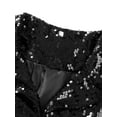 thumbnail image 6 of Douhoow Sequin Jacket for Women Open Front Blazer Sparkle Top Long Sleeve Cardigan Bomber Jacket, 6 of 9