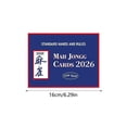 thumbnail image 3 of Official Standard National Mahjong Game Set With Large Scoring Cards And Tile Patterns For Strategic Family Entertainment, 3 of 8