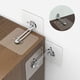 thumbnail image 4 of Anclajes de Muebles Anclajes de Pared, Anclajes de Muebles Antipuntas Sin Taladro, Anclajes de Pared de Muebles Adhesivos para 18 Piezas, 4 of 9