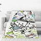 thumbnail image 1 of Manta de felpa suave Pochacco para viaje, para dormitorio, sala de estar, sofá, oficina, regalo para todas las estaciones para mujeres, hombres, niñas y niños, 1 of 7