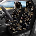 thumbnail image 2 of Pzuqiu Dragonfly Flower Automotive Seat Covers Super Breathable Car Seat Covers Full Set Easy to Install Universal Full Surround Front Back Auto Seat Cover Cars Interior Covers for Sedans Trucks, 2 of 7