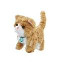 thumbnail image 4 of Juguete electrónico interactivo de peluche para gatos que maúlla y camina, versátil, ideal como Rayas amarillas, 4 of 9