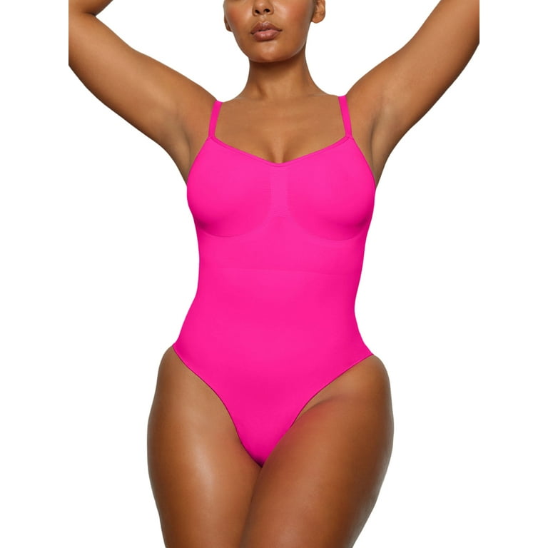 Shapewear Bodysuit for Women Spaghetti Strap Seamless Tummy Control  Bodysuits Plus Size One Piece Jumpsuit Shorts