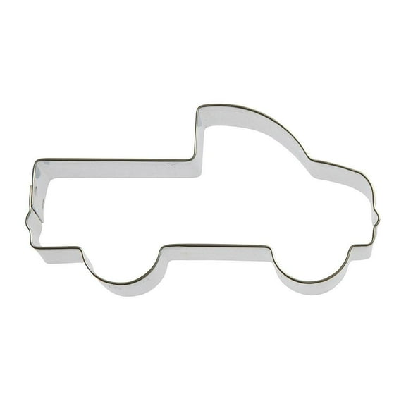 Pick Up Truck Cookie Cutter 4 in B1649 - Foose Cookie Cutters - USA Tin Plate Steel