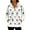 White, variant on Women's Casual Fashion Long-Sleeve Zip-Up Fleece Hooded Cardigan with Christmas Print, Cozy and Warm for Winter Season,Sky Blue,2XL