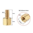 thumbnail image 3 of Uxcell Brass M2.5 5mm+4mm Male-Female Hex Standoff 20 Pack, 3 of 5